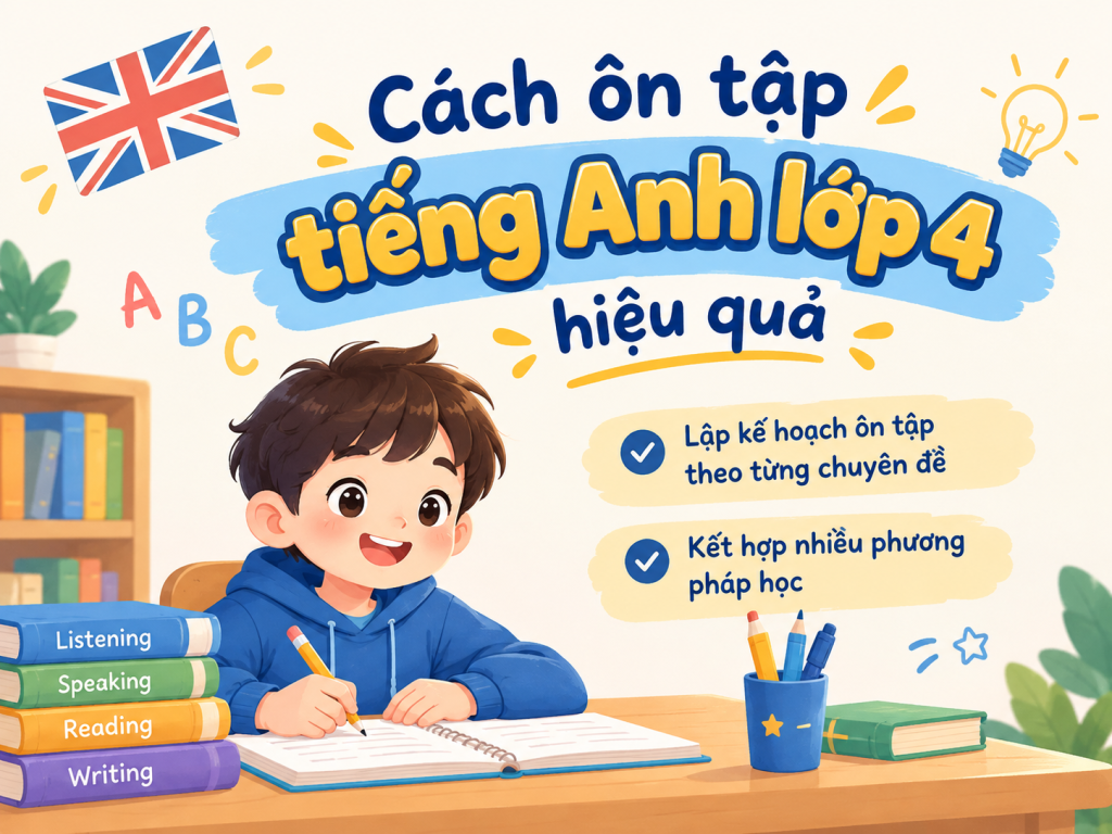 Cách xây dựng kế hoạch ôn tập tiếng Anh lớp 4